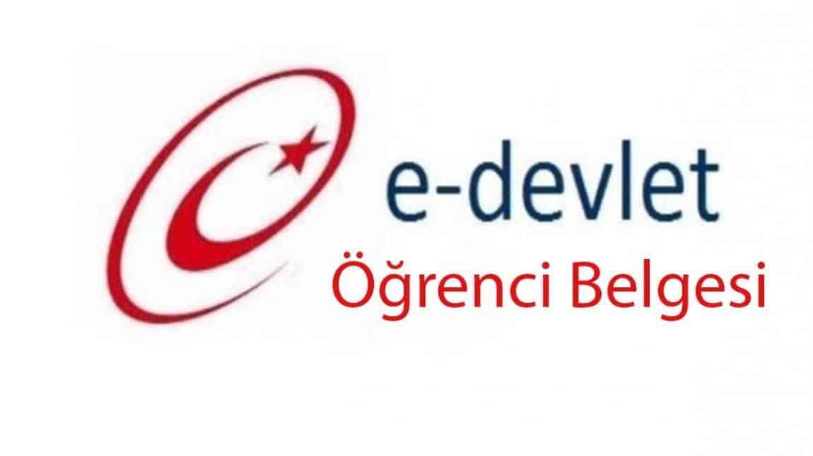 E devletten öğrenci belgesi nasıl çıkarılır?